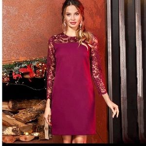 slim fit dress slacks Red Valentino Embroidered Flower Lace Dress – Runway Catalog